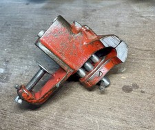 Small Vintage Bench Vise Screw On Clamp On Mount -Working- picture