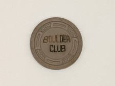 Boulder Club Casino (Downtown LV) $5 Chip 1940s Era, Used, VG/Ex Condition picture