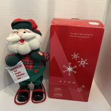 Avon Lumberjack Musical Santa Claus 14” Animated Dance/sing picture