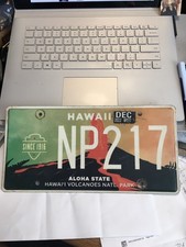 VOLCANOES NAT’L PARK. HAWAII LICENSE PLATE BARGAIN , IMPERFECT picture