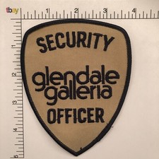 Vintage Early 1990s Glendale Galleria Shopping Mall (CA) Security Uniform Patch picture