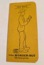 1927 Vintage Margarine Booklet  Oleomargarine WONDER-NUT Jefferson Wisconsin  picture