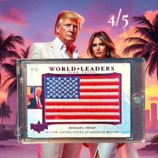2024-25 Decision Donald J. Trump World Leaders Flag Patch 4/5 