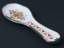 Ceramica De La Cal Hand Painted Spoon Cradle Puente del Arzobispo (Toledo) Spain picture