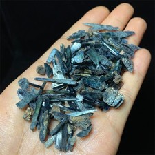 100ct EXCELLENT CLEAR BLUE GREEN VIVIANITE CRYSTALS SPECIMEN FROM Brazil picture