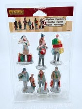 Lemax holiday shoppers set of 6 VILLAGE FIGURINE ACCESSORY CHRISTMAS #92683 picture