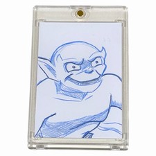 Hand Drawn Disney Gargoyle Lexington Sketch Card 1/1 Signed Nate Rosado Rare picture
