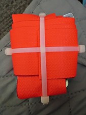 Vintage 1980's Orange School Safety Patrol (Crossing Guard) Sash Belt & Handbook picture