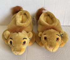 Vintage Lion King Simba Slippers Kids 7-9 Disney Store Collectible 90s NEW NOS picture
