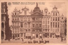 VINTAGE POSTCARD STREET SCENE TAILOR'S HOUSE & VICTOR HUGO BRUSSELS c. 1910s picture