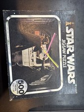 Vintage 1977 Star Wars Darth Vader & Obi Wan Kenobi Duel Puzzle 500pc w/Box(B04) picture
