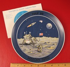 1969 MOON LANDING APOLLO SOUVENIR COMMEMORATIVE LIMITED EDITION COLLECTOR PLATE picture