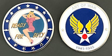 Ready For Duty WWII Nose Art Challenge Coin - Air Force New picture