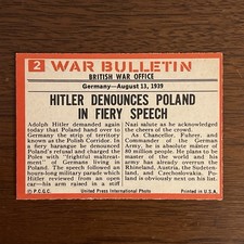 1965 Philadelphia Gum War Bulletin #2 CLEAN CARD READ DESCRIPTION picture