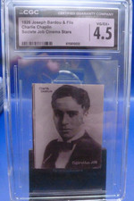 1926 Societe Job Cinema Stars Charlie Chaplin #nn CGC 4.5 VG/EX+ picture