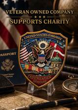 United States Embassy Copenhagen Denmark Challenge Coin 216 picture