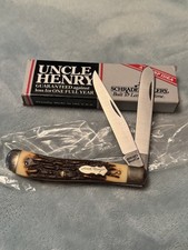 Uncle Henry Schrade 285UH Pro Trapper Knife NOS Mint USA Classic Beauty picture