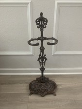 Antique Cast Iron Fireplace Tool Holder Stand Art Noveau Audemar Guyon Dole Jura picture