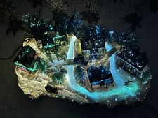 FIBER OPTIC CHRISTMAS VILLAGE picture