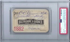 1882 Boston ,Barre & Gardner Rail Road Ticket Pass PSA EX-MT - 6 picture