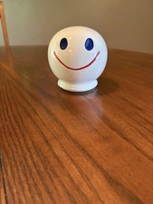 Very rare McCoy Pottery USA Red White & blue Smiley Happy Face Bank With Stopper picture