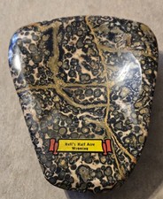 Vintage Wyoming Hell’s Half Acre Souvenir Stone Rock Polished Ashtray  picture