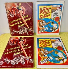 Lot 4 Vintage Circus Souvenir Programs 1961 Ringling Bros 1963 Clyde Beatty Cole picture