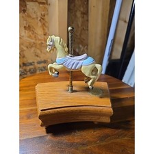 Willitts Legends of the Rose Carousel Horse Music Box As Time Goes By Vintage picture