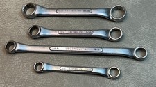 Vintage Lectrolite 4 Pc Offset Boxed End Wrench Set USA 3/8”-11/16 picture