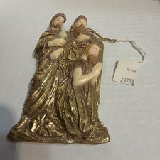 International Bazaar Gold Copper 1998 Vintage Wise Man Christmas Ornament picture