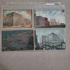 Vintage Chicago Illinois Postcards Lot 4 Mandel Brothers Advertising 1910 Cancel picture