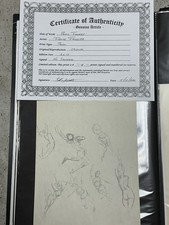 Frank Frazetta original Pencil Figure sketch With COA picture