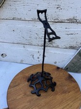 Primitive Metal Shoe General Store Display Stand Antique Vintage Hat Stand picture