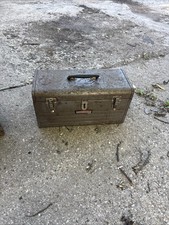 Vintage Sears Craftsman USA Gray Mechanics Tool Box Aprox 20