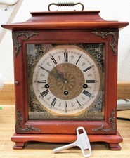 Vintage 1970s Haid 340-020 Westminster Chime Mantle Clock with key Works picture