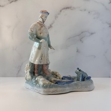 💠 Vintage LZFI USSR Ivan Tsarevich Frog Princess Porcelain Figurine 10.5