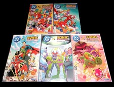 DC x SONIC THE HEDGEHOG THE METAL LEGION #1 2 3 4 5 COMPLETE SET CVR A 2026 NM picture