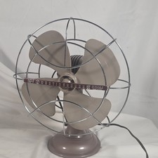 Westinghouse 10LA4 Oscillating Desk Fan Vintage Mid Century Gray Bullet MCM USA picture
