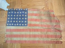 Antique US 45 Star American Flag - Spanish American War 1896-1908 - 27