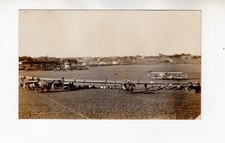 circa 1910 Real Photo Postcard / RPPC, Albin Longren Biplane at fairgrounds picture