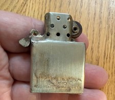 VINTAGE ZIPPO NON MAGNETIC NICKEL INSERT ONLY BAD CAM SPRING USED   N12 picture