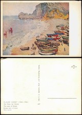GDR artist card: Claude Monet (1840-1926) the coast at Etretat 1966 picture