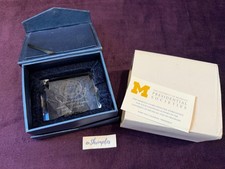UNIVERSITY OF MICHIGAN Presidential Society Commemorative Gift Donors Glass NEW picture