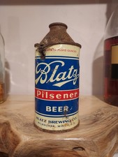 Blatz Pilsener Cone Top Beer Can USBC 153-27 Blatz Brewing Co Milwaukee Empty picture
