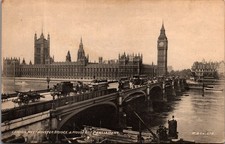 Vintage London Westminster Bridge & Houses of Parliament Postcard M.& Co. Ltd. picture