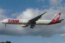 CIVIL AIRCRAFT PHOTO PLANE PHOTOGRAH TAM AIRLINE PICTURE BOEING 777 AIRLINER. picture