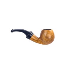 Mini Olive Wood Tobacco Pipe Smoking Pipe Pocket Size Filter Pipe 90mm picture