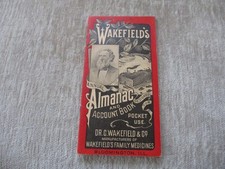 Antique Wakefield's Almanac & Account Book 1907 Mitchelville IA picture