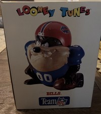 Cookie Jar Vtg BUFFALO BILLS Tasmanian Devil TAZ 90s NFL Football 1994 new box picture