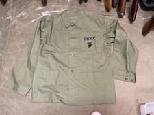 WWII US USMC MARINE P1941 P41 COMBAT FIELD HBT JACKET-SIZE XLARGE 48 picture